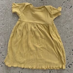 Kate Quinn ribbed dress in corn yellow